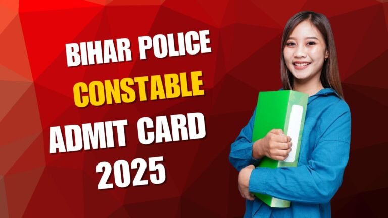 Bihar Police Constable Admit Card 2025